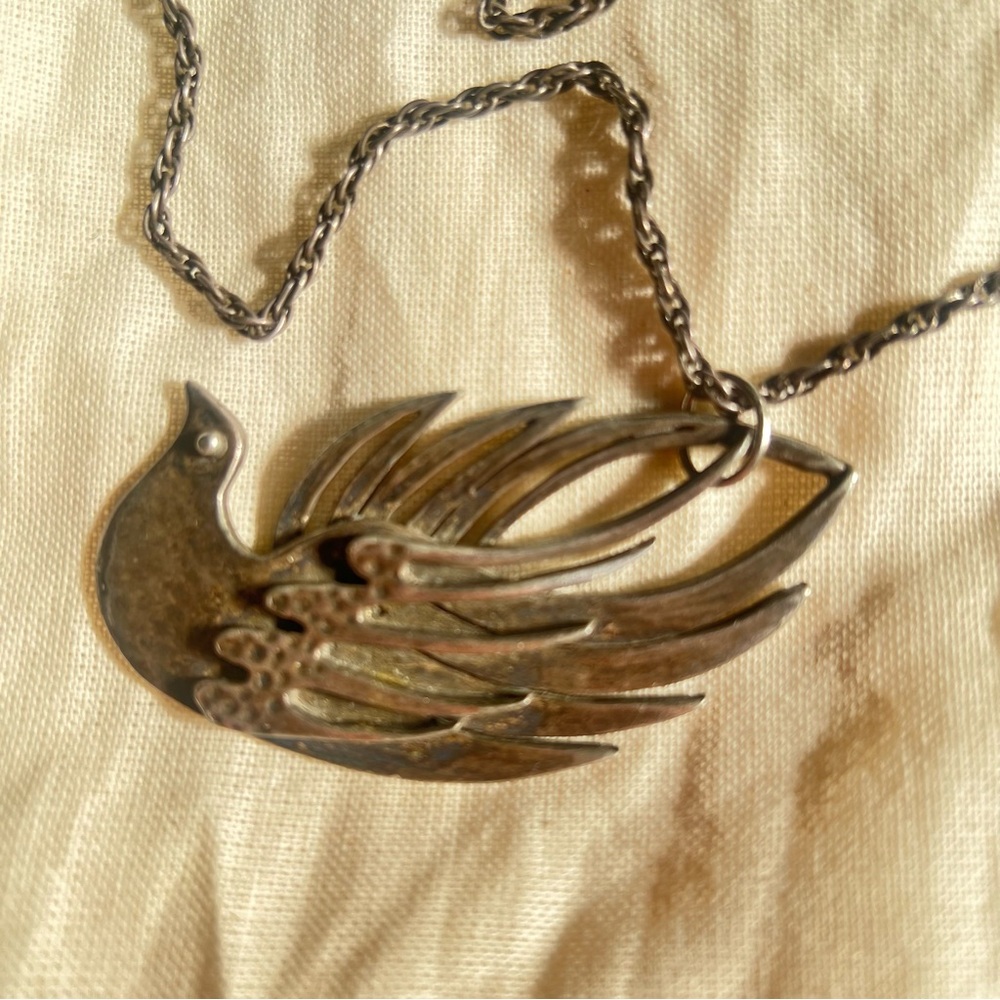 Francisco Rebajes Vintage Copper Bird Neclace